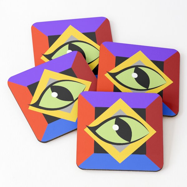 Item preview, Cat eye Design with vibrant colors designed and sold by varodesign.