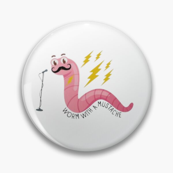 Aperçu de l'œuvre Ver avec une moustache créée et vendue par FunkisDesignes.