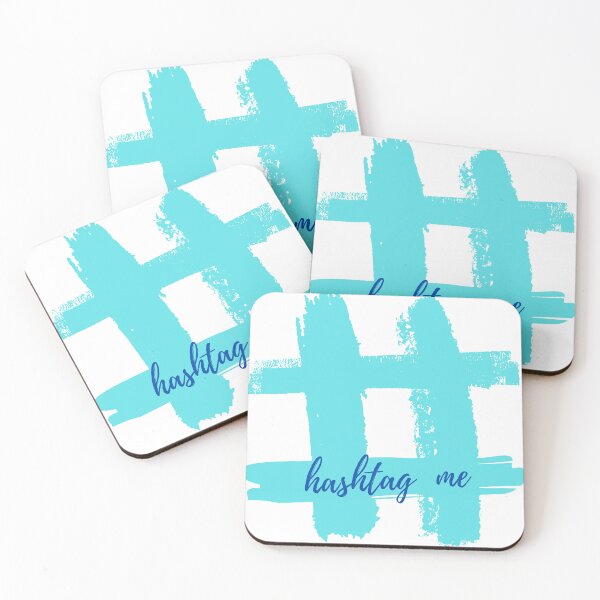 Item preview, BABY BLUE HASHTAG SIGN AND BLUE HASHTAG ME: designed and sold by coffeeflavour.