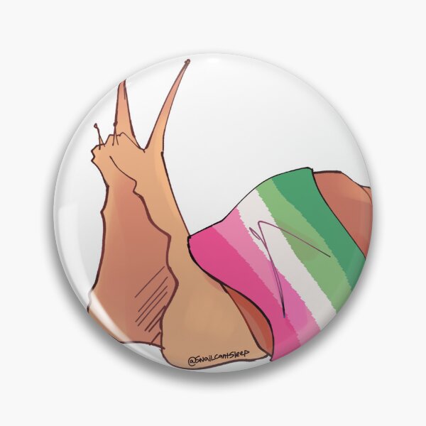 Item preview, Abrosexual Pride Snail designed and sold by snailcantsleep.
