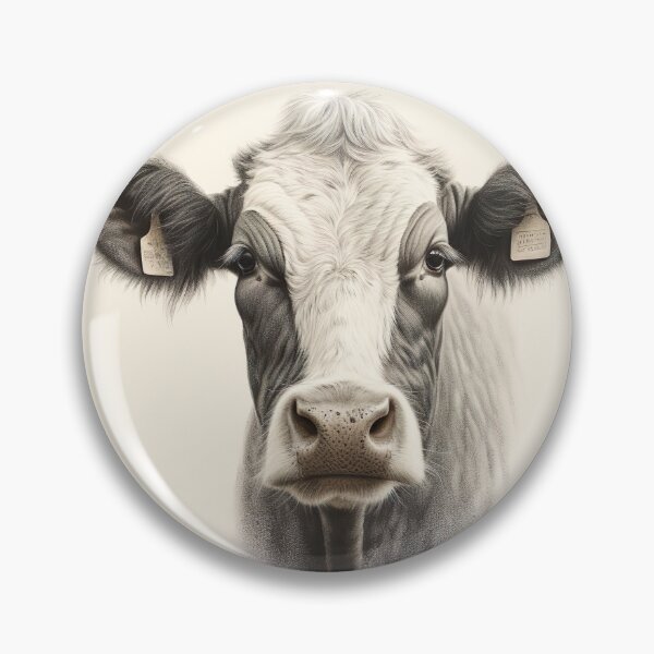 Item preview, Gentle Companion - Illustration of a Sweet and Cute Cow designed and sold by Neuronexia.
