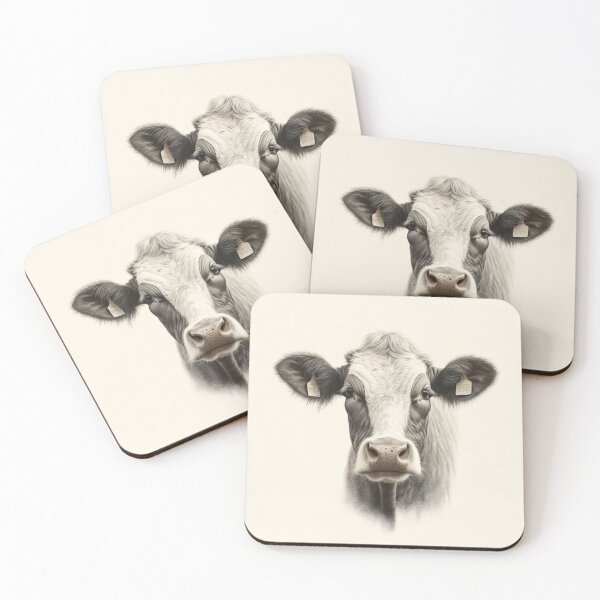 Item preview, Gentle Companion - Illustration of a Sweet and Cute Cow designed and sold by Neuronexia.