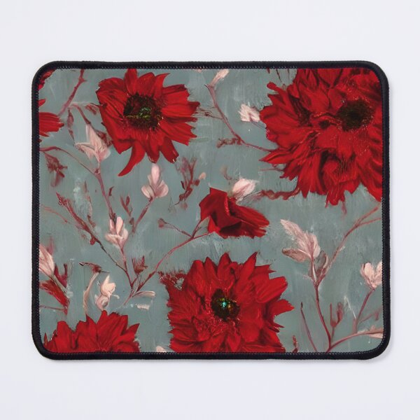Item preview, Red and Pink Floral designed and sold by Poetic Patterns Studio.
