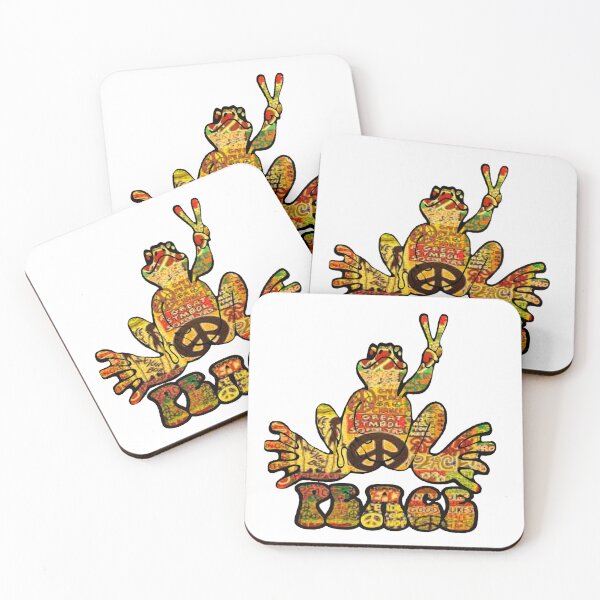 Item preview, Orange Graffiti Peace Frog  designed and sold by natnat7w.