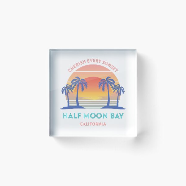Item preview, Retro Half Moon Bay Beach - Cherish Every Sunset designed and sold by Whimsical  Thinker.