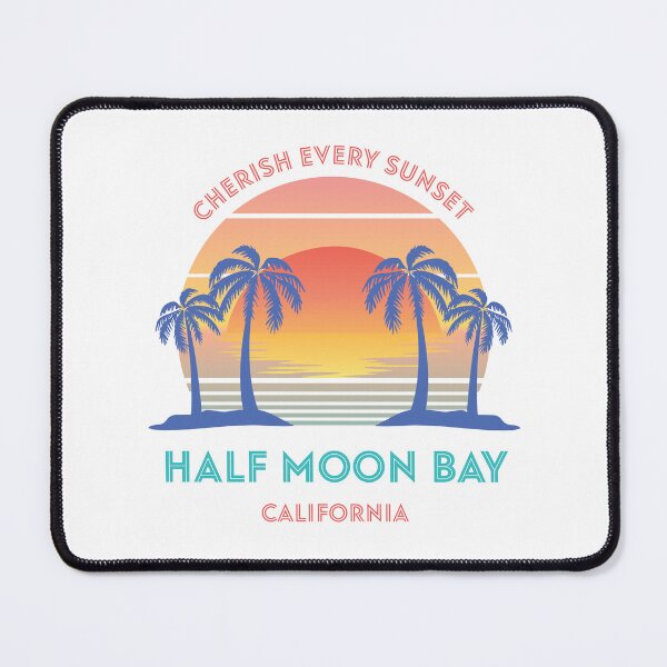 Item preview, Retro Half Moon Bay Beach - Cherish Every Sunset designed and sold by Whimsical Thinker.