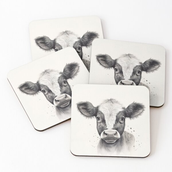 Item preview, Natural Harmony - Illustration of a Peaceful Cow in its Environment designed and sold by Neuronexia.