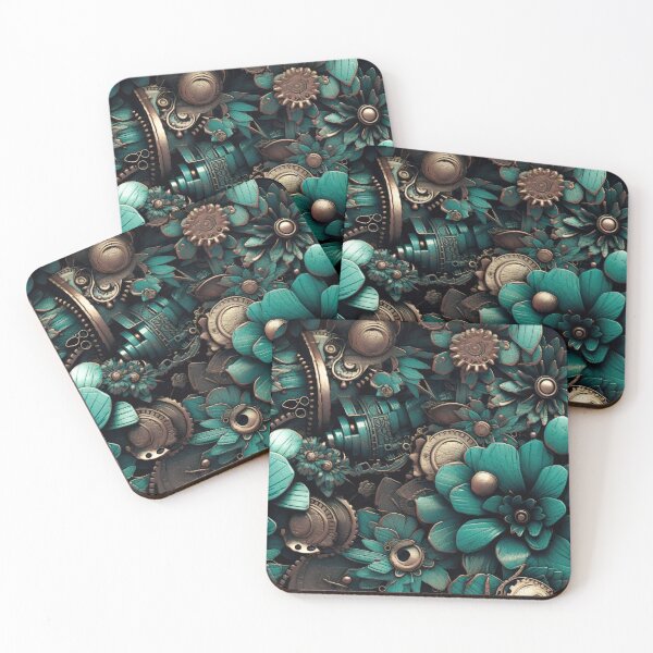 Item preview, Field of Blooming Flowers 18 - Steampunk Edition designed and sold by TheOddBotShop.