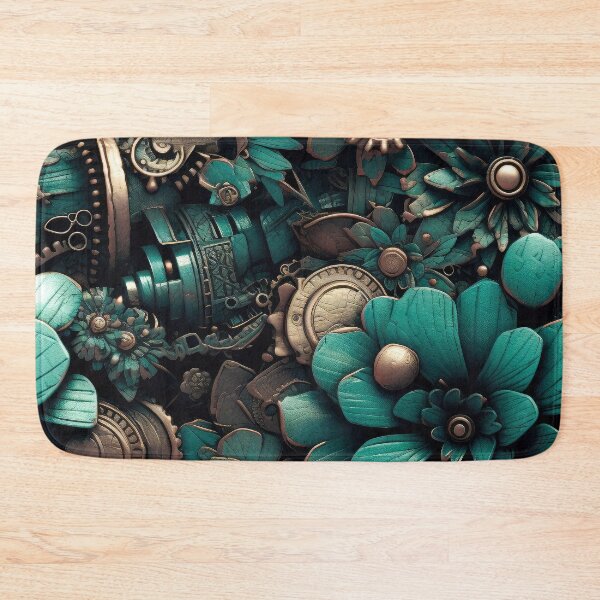 Item preview, Field of Blooming Flowers 18 - Steampunk Edition designed and sold by TheOddBotShop.