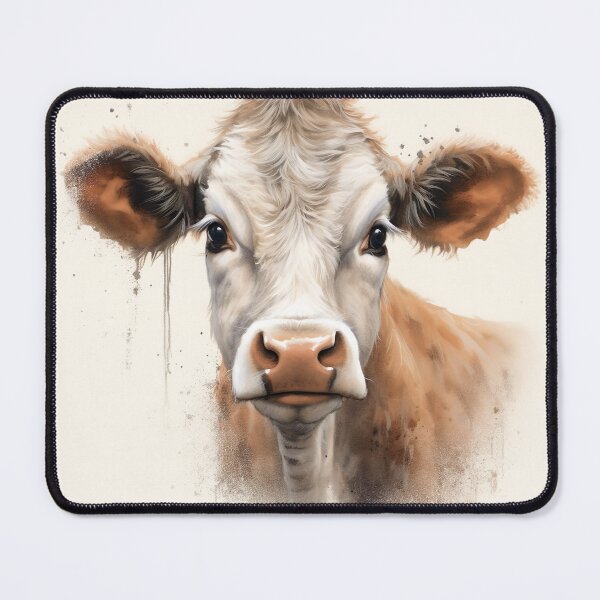 Artikelvorschau, Bovine Elegance - Illustration of a Graceful and Majestic Cow entworfen und verkauft von Neuronexia.