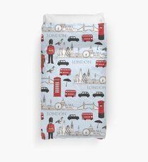 London Skyline and Icons Duvet Cover
