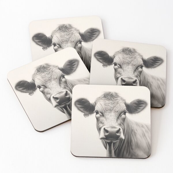 Item preview, Utterly Adorable - Illustration of an Enchanting Cow designed and sold by Neuronexia.