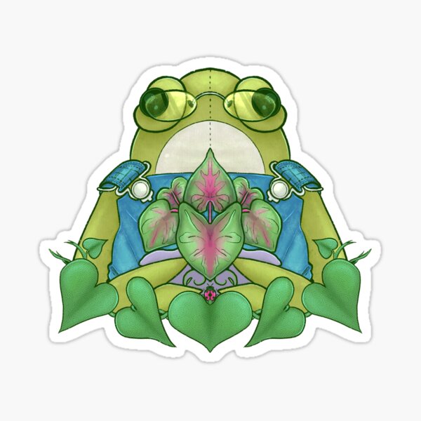 Item preview, Frogbert’s fan club official Frogbert sticker  designed and sold by GardenBuggs.