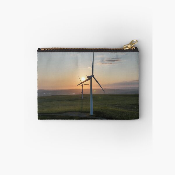 Item preview, Wind farm sunset on Betws Mountain designed and sold by Leighton Collins.