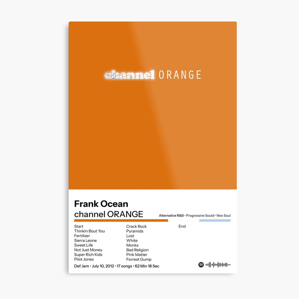 Frank Ocean Posters, Channel Orange Poster, Album Cover Poster, Poster  Print Wall Art, Custom Poster, Home Decor, Blond, Frank Ocean Poster  Poster for Sale by spicynudo