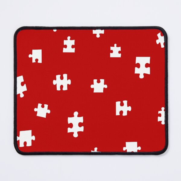 Item preview, Puzzle Pieces Pattern (Red and White) designed and sold by the-krisney-way.