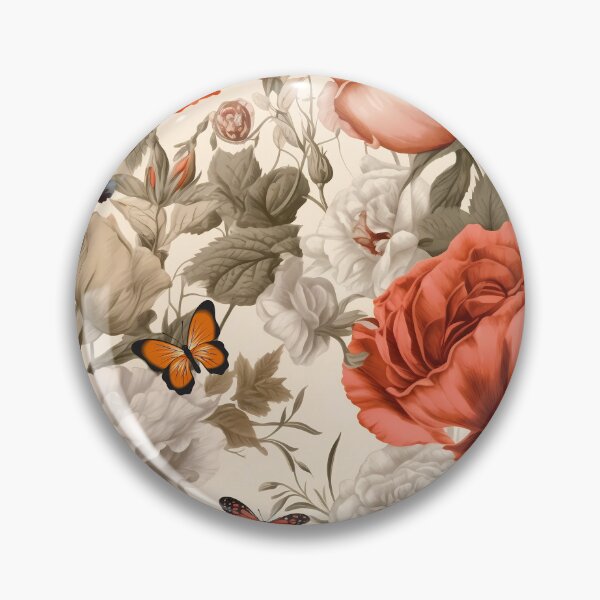 Artikelvorschau, Floral Pattern Poppy and Butterfly entworfen und verkauft von MTJ-Mushrooms.