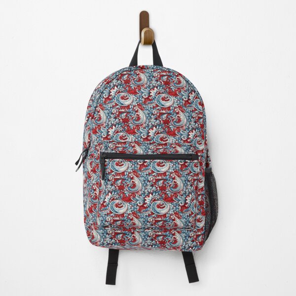 Item preview, Classic Americana Floral Pattern: Red, Blue, and White designed and sold by GiveMeMood.