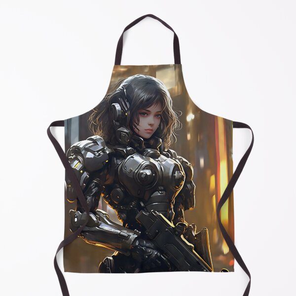 Item preview, Cyberpunk Warrior in Power Armor: Action Art by Nagasawa Rosetsu designed and sold by CinEmmaDesign.