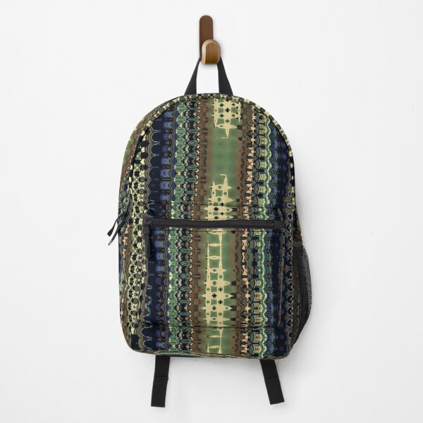 Item preview, Green and Blue Abstract Stripes Pattern designed and sold by Trevor Hirst.