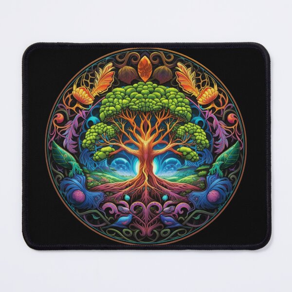 Item preview, Spiritual, Colorful, Aesthetic | Black | Sacred Yggdrasil Tree designed and sold by FantasySoul.