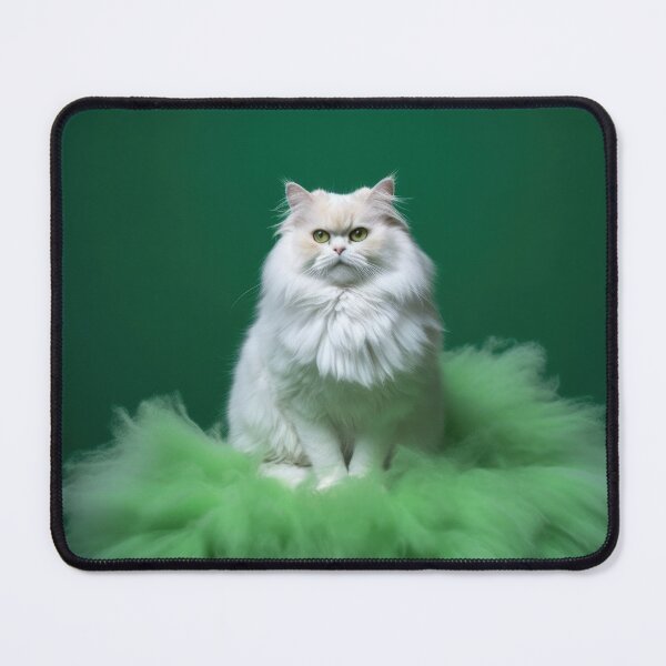 Item preview, Cat on Green Plush - Beautiful Cats Art designed and sold by DigitalArties.
