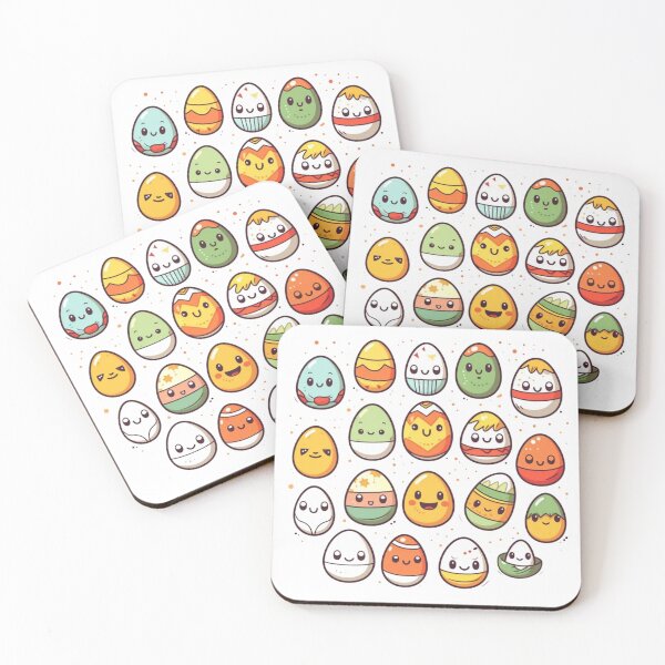 Item preview, Cute KawaiiMadness Kawaii Easter Eggs designed and sold by KawaiiMadness7.
