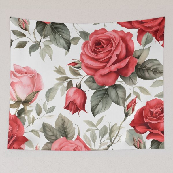 Aperçu de l'œuvre Floral Pattern Roses Shabby Chic créée et vendue par MTJ-Mushrooms.