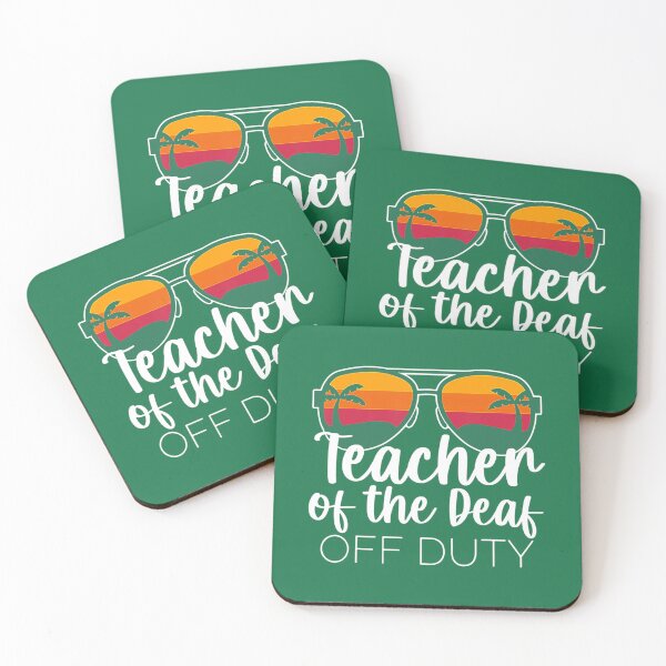 Item preview, Teacher of the Deaf Off Duty Sunglasses Beach Sunset 		 designed and sold by jplohyifi92.