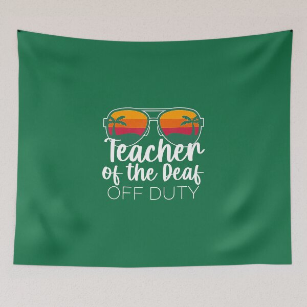 Item preview, Teacher of the Deaf Off Duty Sunglasses Beach Sunset 		 designed and sold by jplohyifi92.