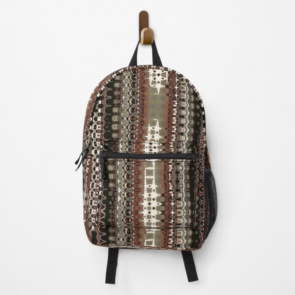 Item preview, Shades of Brown Abstract Stripes Pattern designed and sold by Trevor Hirst.