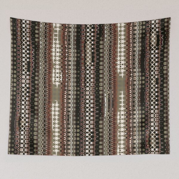 Item preview, Shades of Brown Abstract Stripes Pattern designed and sold by Trevor Hirst.