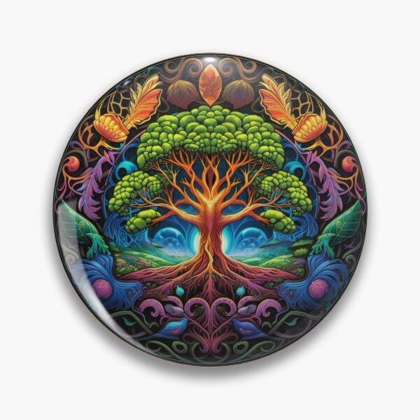 Artikelvorschau, Spiritual, Colorful, Aesthetic | White | Sacred Yggdrasil Tree entworfen und verkauft von FantasySoul.