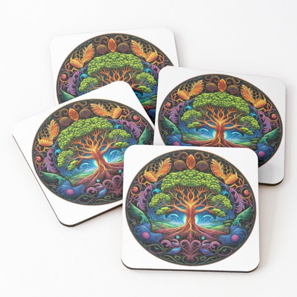 Item preview, Spiritual, Colorful, Aesthetic | White | Sacred Yggdrasil Tree designed and sold by FantasySoul.