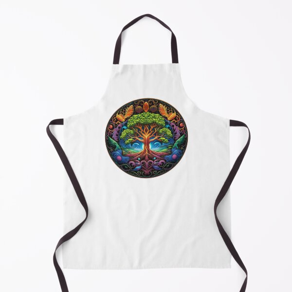 Artikelvorschau, Spiritual, Colorful, Aesthetic | White | Sacred Yggdrasil Tree entworfen und verkauft von FantasySoul.