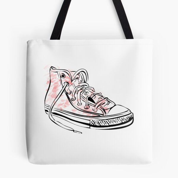 Item preview, red tatty converse style shoe designed and sold by qlobba.
