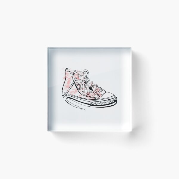 Item preview, red tatty converse style shoe designed and sold by qlobba.