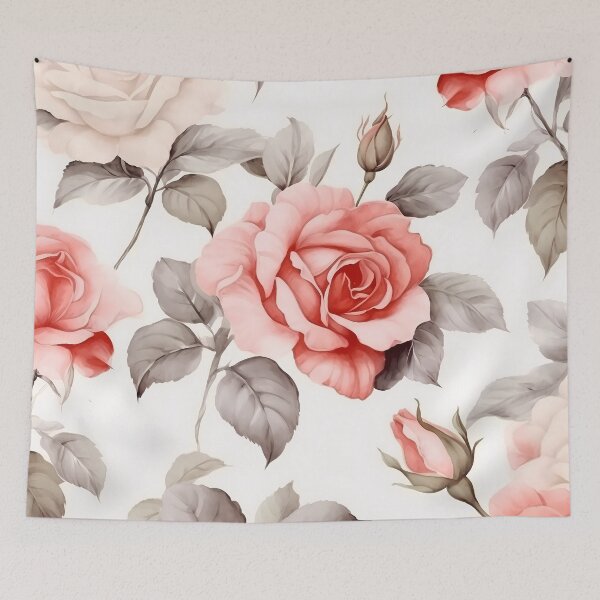 Aperçu de l'œuvre Floral Pattern Roses Shabby Chic créée et vendue par MTJ-Mushrooms.