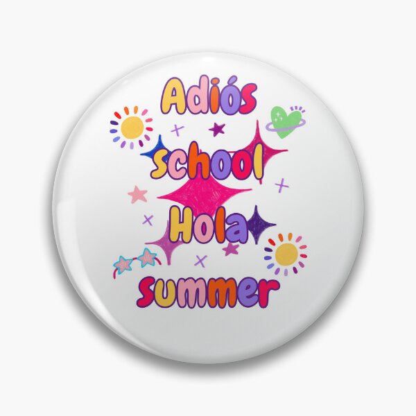 Item preview, Adios school hola summer. Colorful Cute Retro Last Day Of School designed and sold by Rebel-Design.