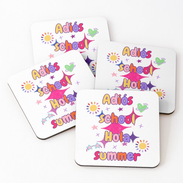 Item preview, Adios school hola summer. Colorful Cute Retro Last Day Of School designed and sold by Rebel-Design.
