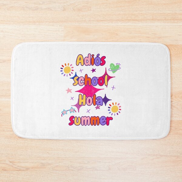 Item preview, Adios school hola summer. Colorful Cute Retro Last Day Of School designed and sold by Rebel-Design.