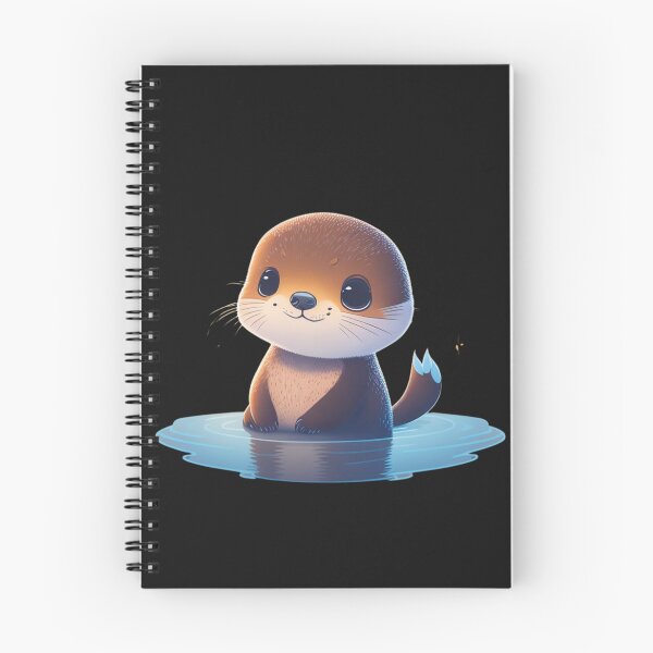 Item preview, Very Cute Sea Otter Digital Art designed and sold by ChibiArtline.