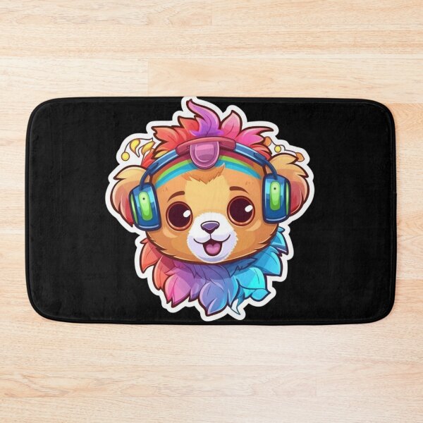 Item preview, Cute KawaiiMadness Kawaii Baby Lion Jamming designed and sold by KawaiiMadness7.