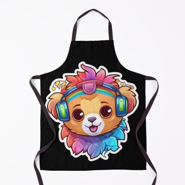 Item preview, Cute KawaiiMadness Kawaii Baby Lion Jamming designed and sold by KawaiiMadness7.