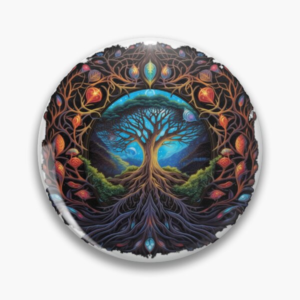 Artikelvorschau, Colorful, Aesthetic, Norse | White | Sacred Yggdrasil Tree entworfen und verkauft von FantasySoul.