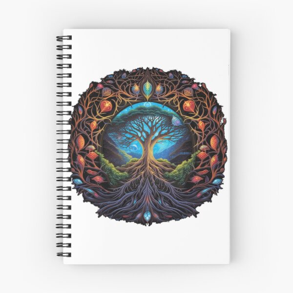 Artikelvorschau, Colorful, Aesthetic, Norse | White | Sacred Yggdrasil Tree entworfen und verkauft von FantasySoul.