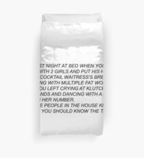 Jersey Shore Duvet Cover