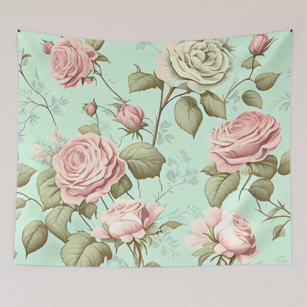 Aperçu de l'œuvre Floral Pattern Roses Shabby Chic créée et vendue par MTJ-Mushrooms.