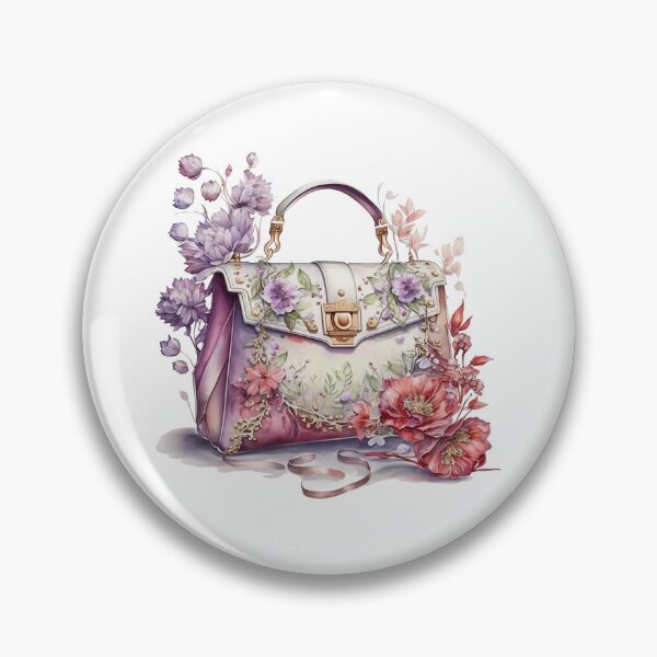 Artikelvorschau, Luxuriöse Designer-Tasche mit Blumenmuster entworfen und verkauft von DreamiDreams.