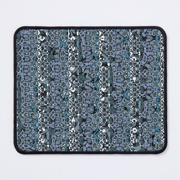 Artikelvorschau, Abstract Native Style Stripe Pattern in Shades of Blue entworfen und verkauft von Trevor Hirst.